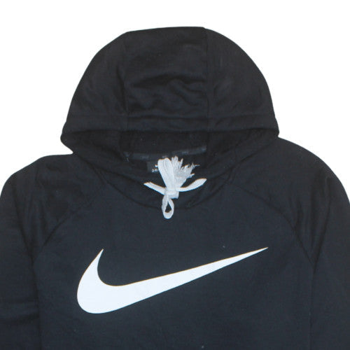 Nike Mens Black Pullover Hoodie L Dri-FIT Sports Hooded Sweatshirt