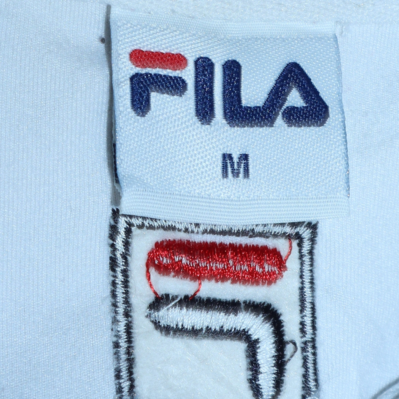 FILA Men's White Track Jacket M Full Zip Polyester Sportswear