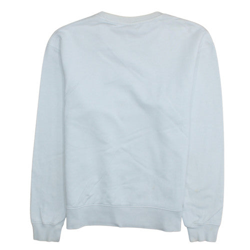 Zara Men’s White Crew Neck Regular Fit Cotton Sweatshirt M