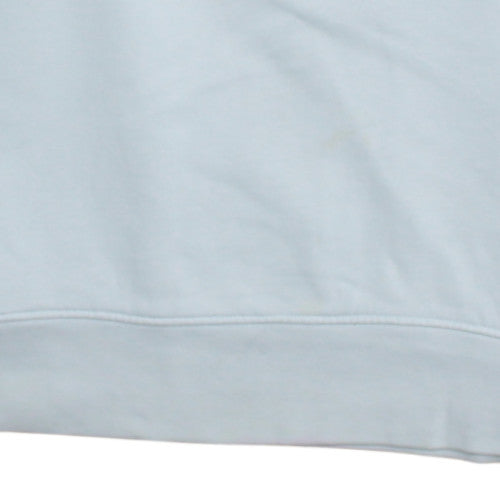 Zara Men’s White Crew Neck Regular Fit Cotton Sweatshirt M