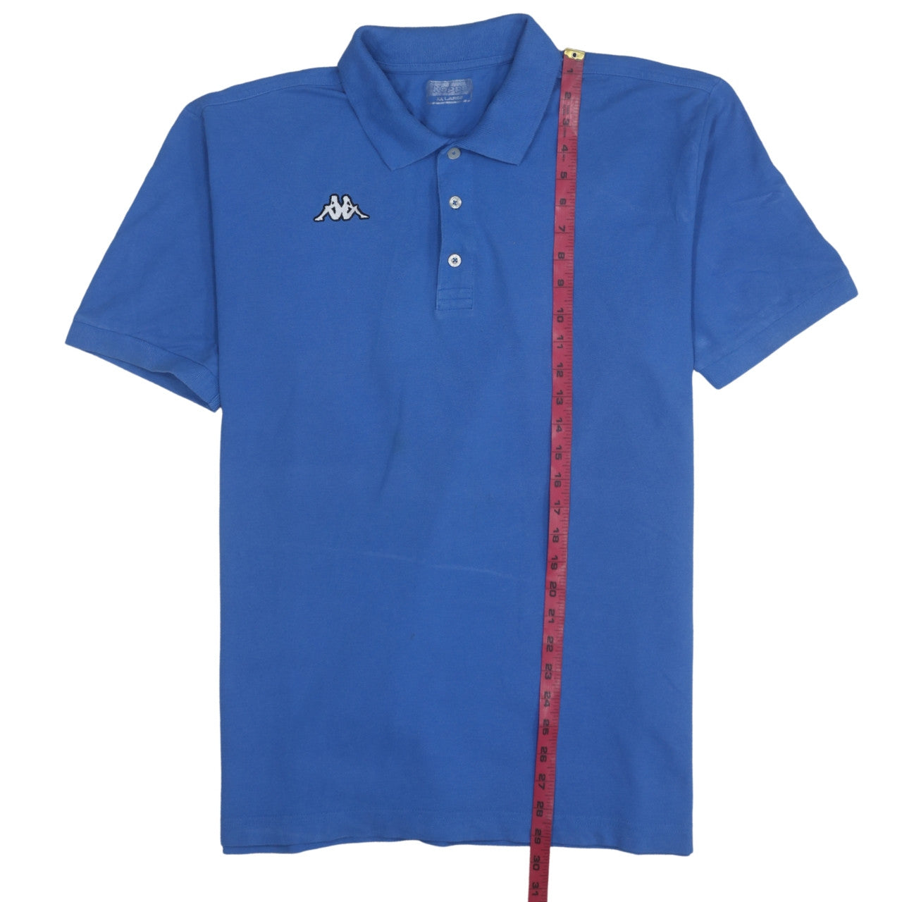 Kappa Men's Blue XL Short Sleeve Cotton Polo Shirt