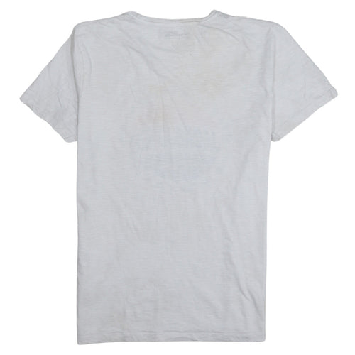 Jack & Jones Originals Men's White Graphic Logo T-Shirt L Regular Fit