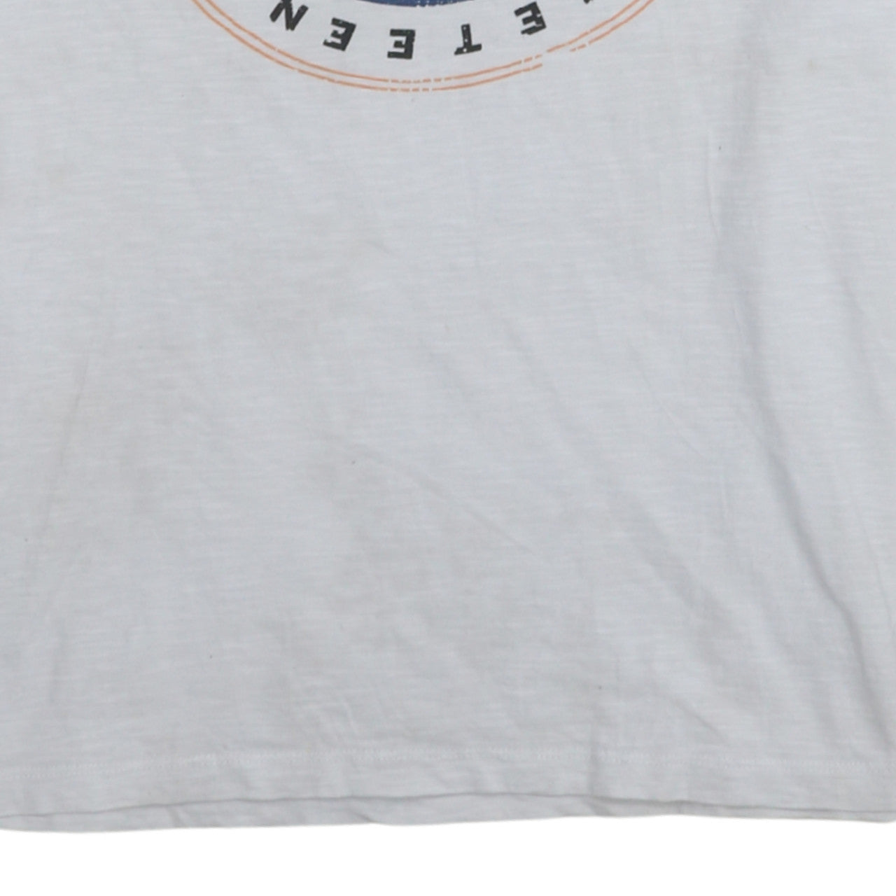 Jack & Jones Originals Men's White Graphic Logo T-Shirt L Regular Fit