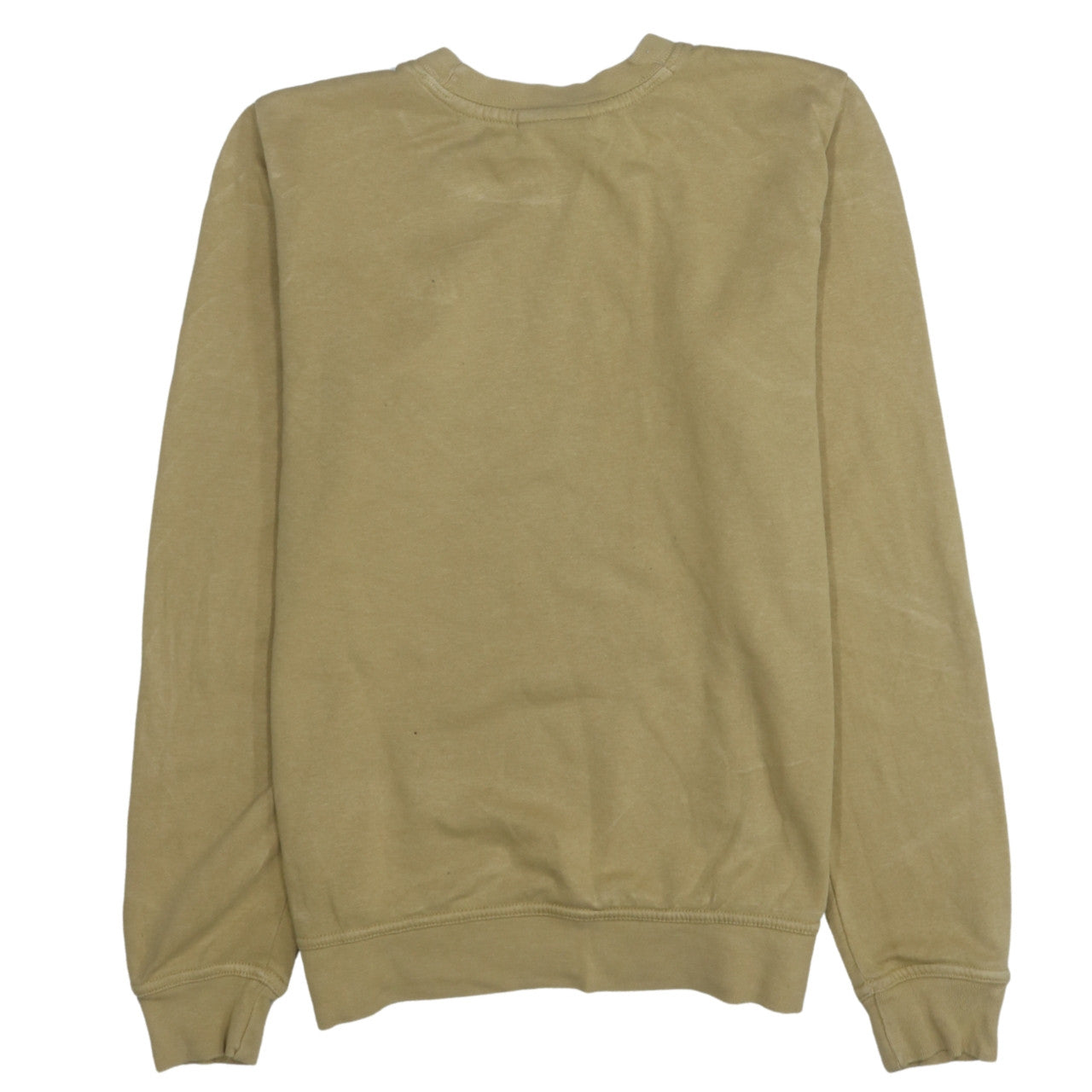 Nike Men Beige Crew Neck Pullover Sweatshirt Small