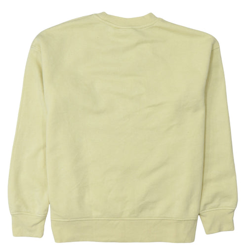 Looney Tunes Women's Yellow Crew Neck Pullover Sweatshirt Size S