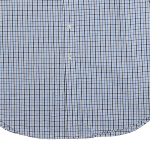 Ralph Lauren Men's Blue Checked Classic Fit Long Sleeve Shirt Size L