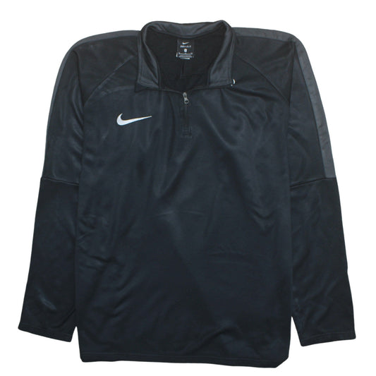 Nike Men's Black XL Dri-FIT 1/4 Zip Athletic Sweatshirt Top