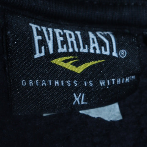 Everlast Mens Black XL Pullover Sweatshirt Crew Neck Sportswear