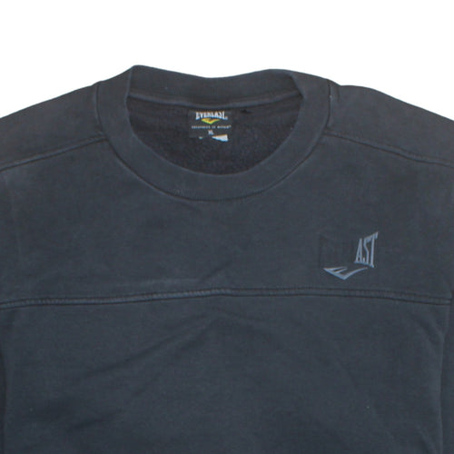 Everlast Mens Black XL Pullover Sweatshirt Crew Neck Sportswear