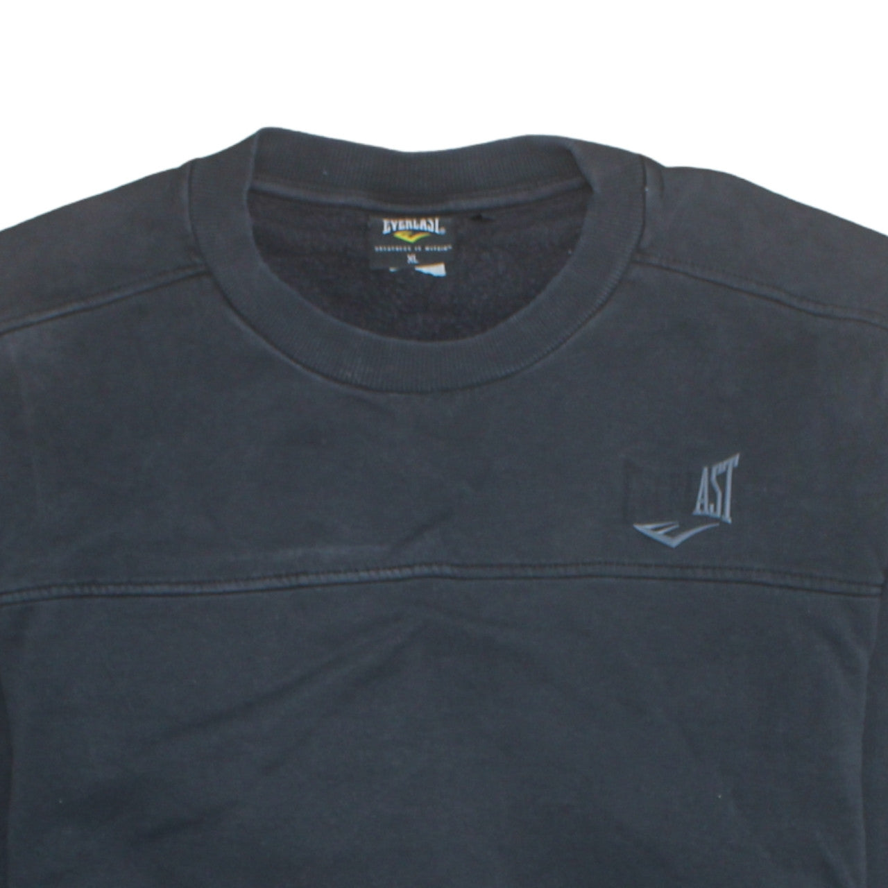 Everlast Mens Black XL Pullover Sweatshirt Crew Neck Sportswear