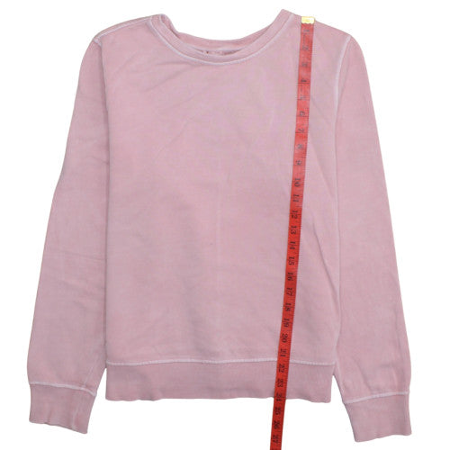 Tommy Hilfiger Women's Pink Cotton Crew Neck Pullover Sweatshirt Size S