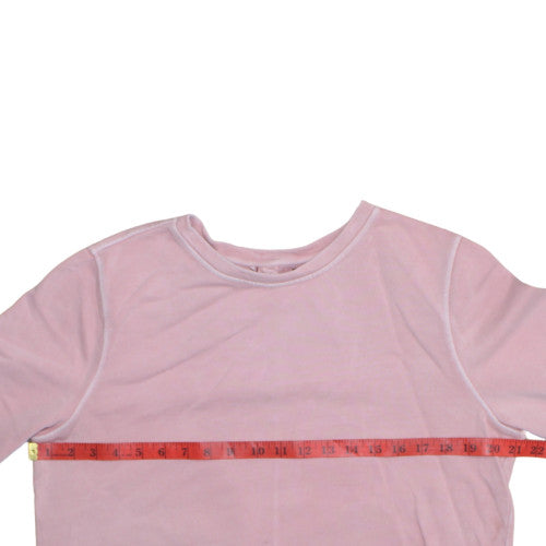 Tommy Hilfiger Women's Pink Cotton Crew Neck Pullover Sweatshirt Size S