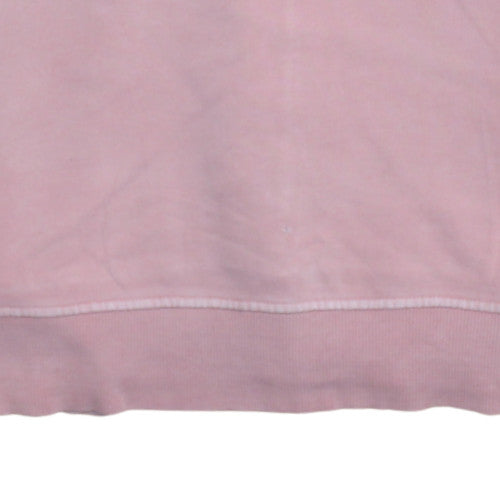 Tommy Hilfiger Women's Pink Cotton Crew Neck Pullover Sweatshirt Size S