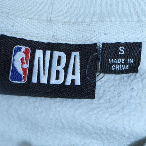 NBA Men’s White Chicago Bulls Pullover Hoodie Small Graphic Fleece