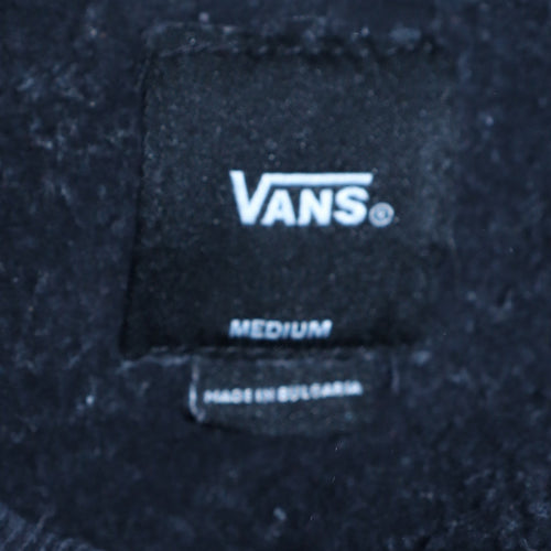 Vans Men’s Black Crew Neck Logo Pullover Sweatshirt Medium