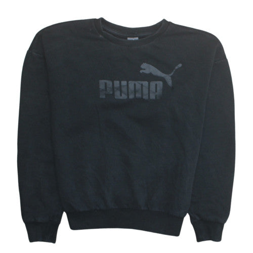 Puma Women's Black Crew Neck Pullover Sweatshirt Size M
