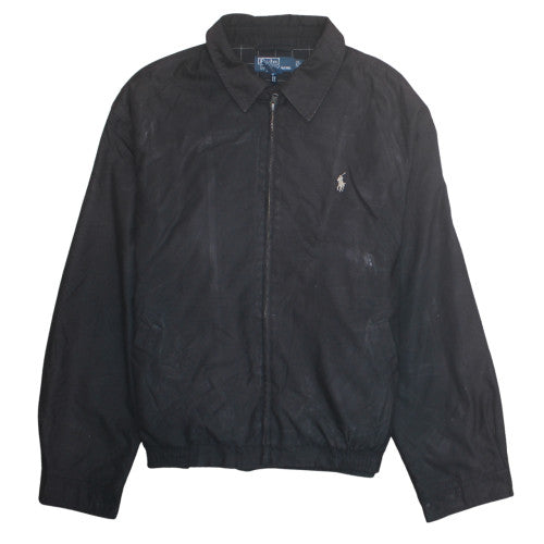 Polo Ralph Lauren Men's Black L Classic Bomber Jacket Cotton Blend