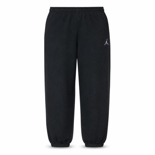 Front view of Jordan boys’ black fleece sweatpants 10 years regular fit activewear