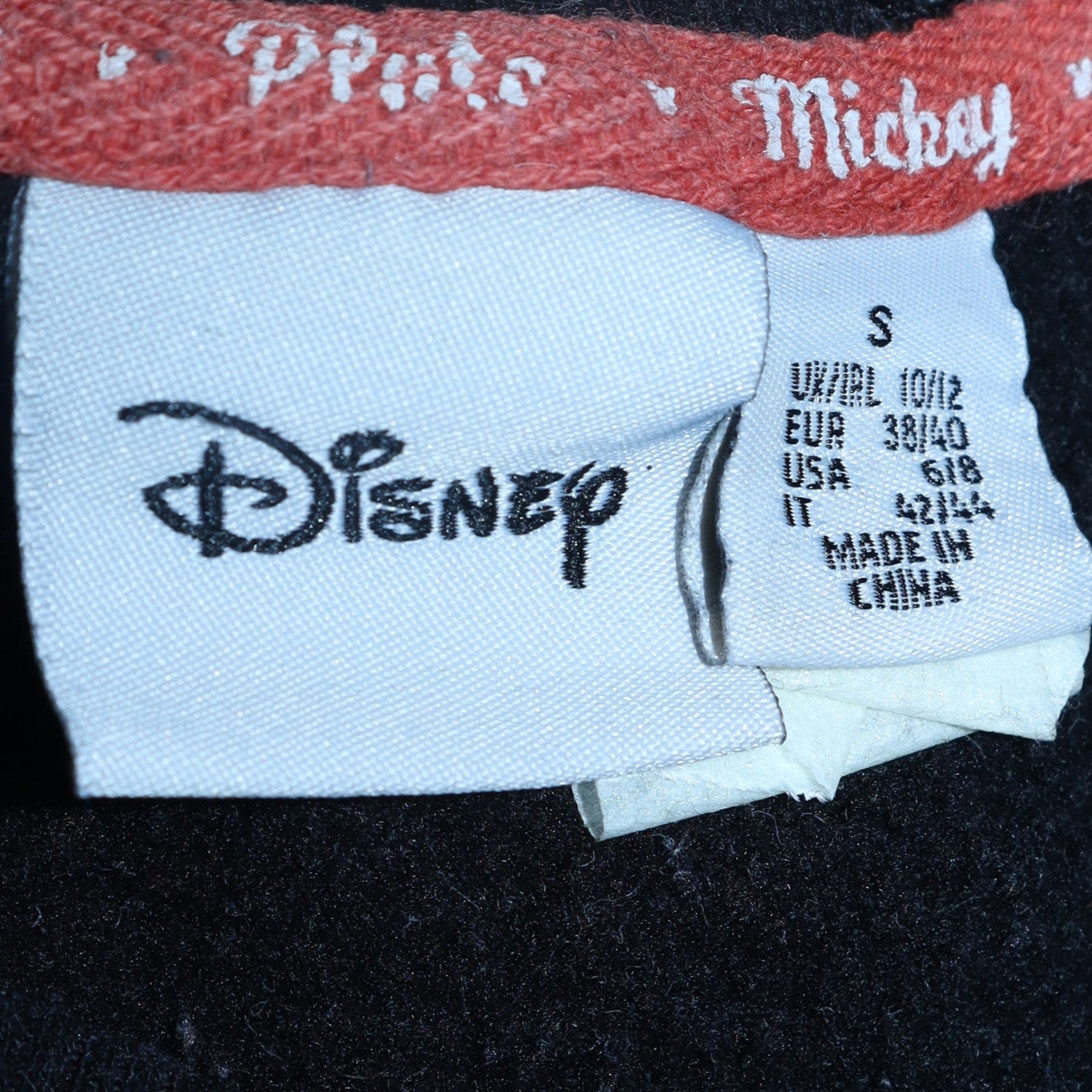 Disney Women Black Mickey Donald Goofy Sweatshirt Size S 10/12