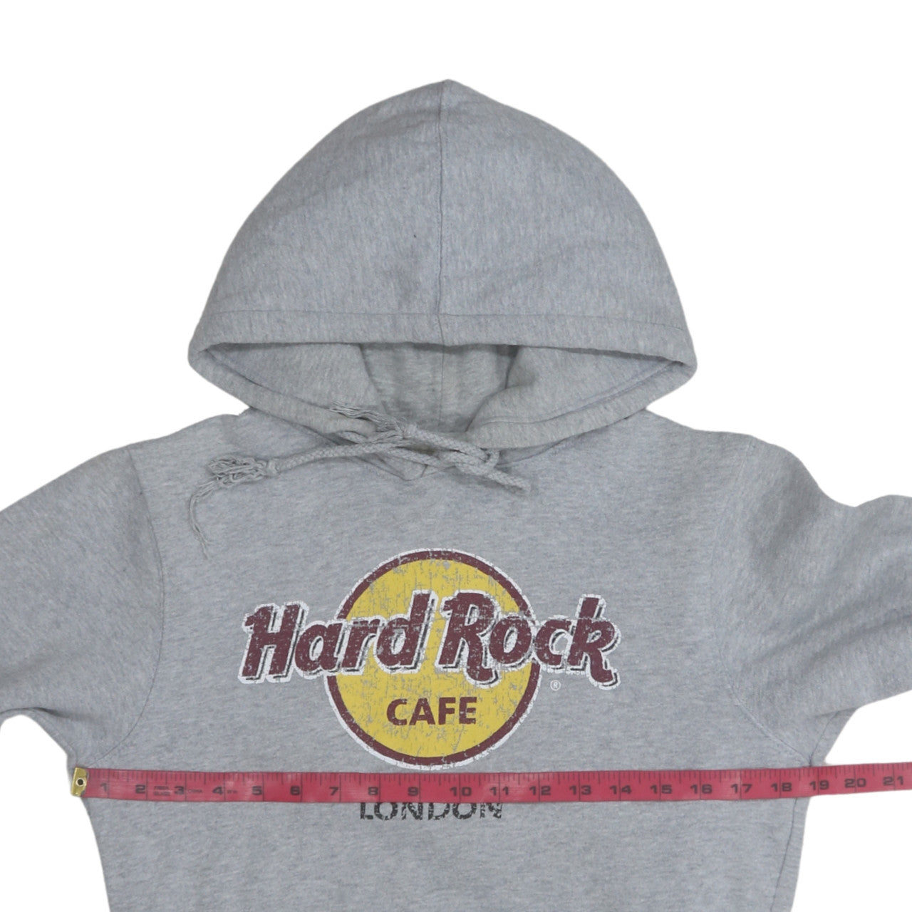 Hard Rock Cafe London Grey Pullover Hoodie Men’s Small Fleece