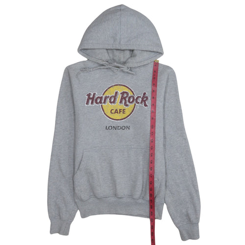 Hard Rock Cafe London Grey Pullover Hoodie Men’s Small Fleece