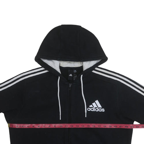 Adidas Men's Black Full Zip Hoodie L Fleece Sportswear
