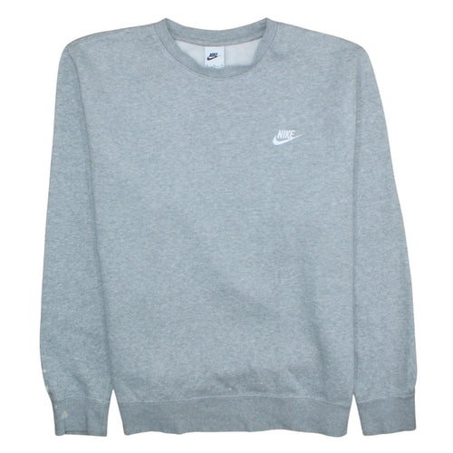 Nike Men's Grey XL Pullover Fleece Sweatshirt Crew Neck