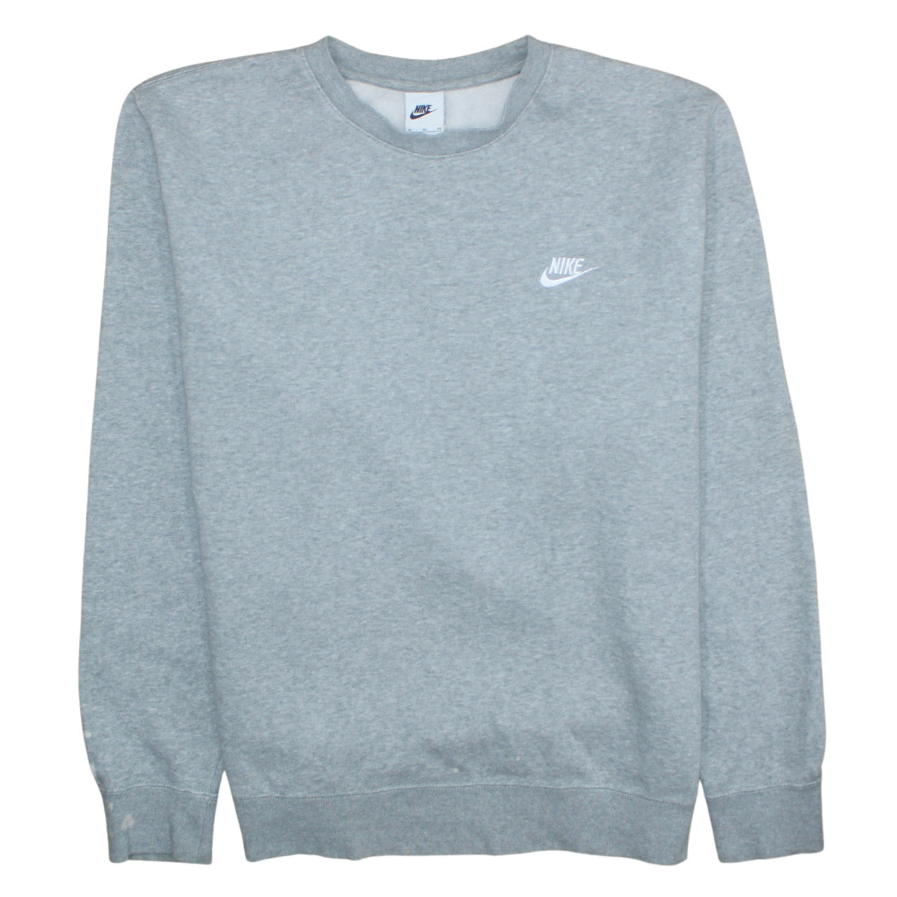 Nike Men's Grey XL Pullover Fleece Sweatshirt Crew Neck