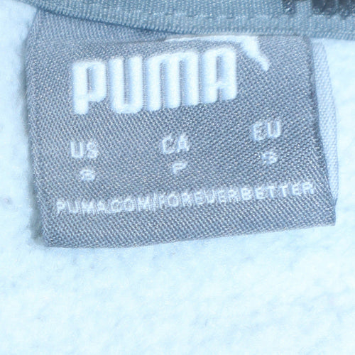Puma Men's Grey Crew Neck Logo Sweatshirt Size S
