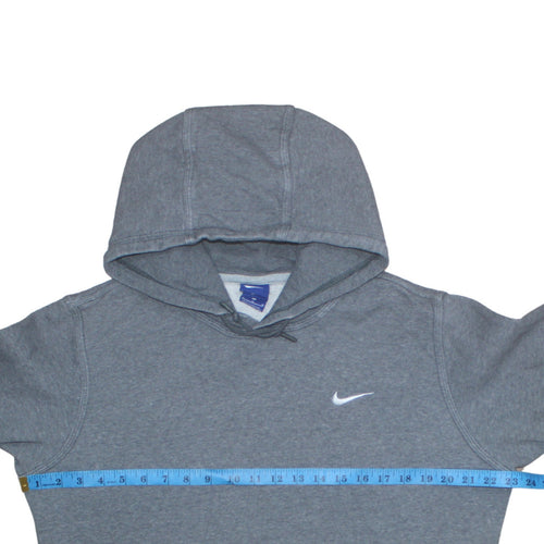 Nike Mens Grey Pullover Hoodie M Regular Fit Sports Fleece