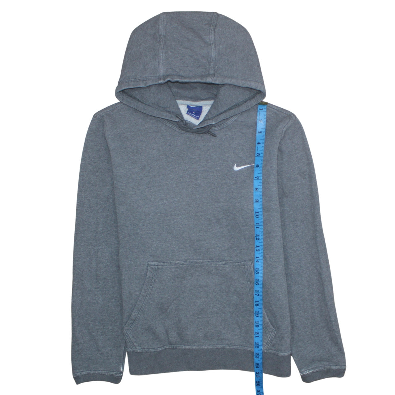Nike Mens Grey Pullover Hoodie M Regular Fit Sports Fleece
