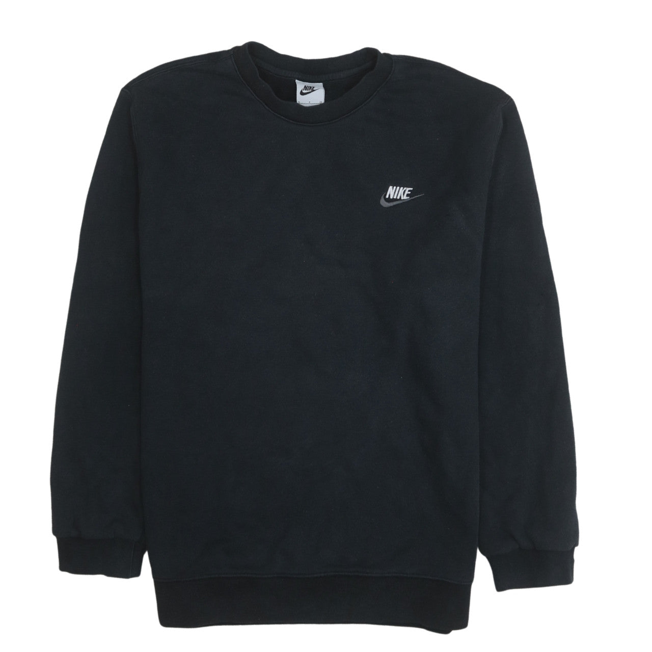 Nike Men's Black Small Crew Neck Pullover Sweatshirt Fleece