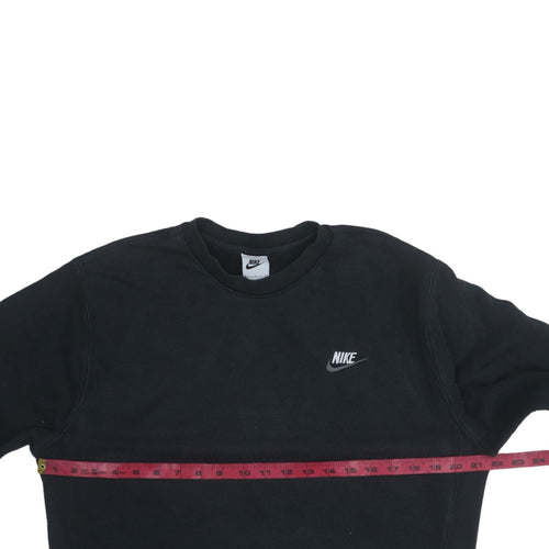 Nike Men's Black Small Crew Neck Pullover Sweatshirt Fleece
