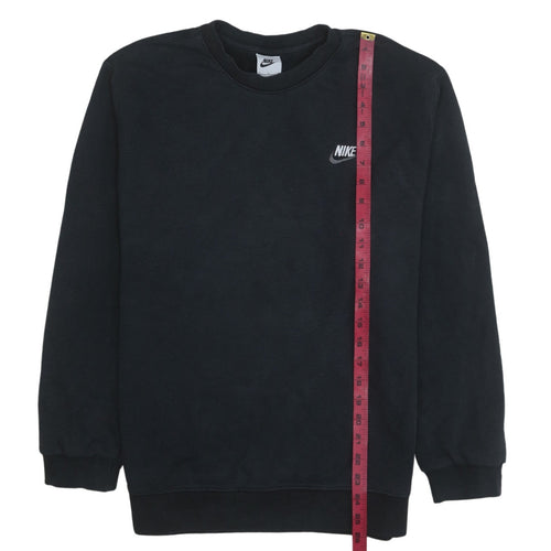 Nike Men's Black Small Crew Neck Pullover Sweatshirt Fleece