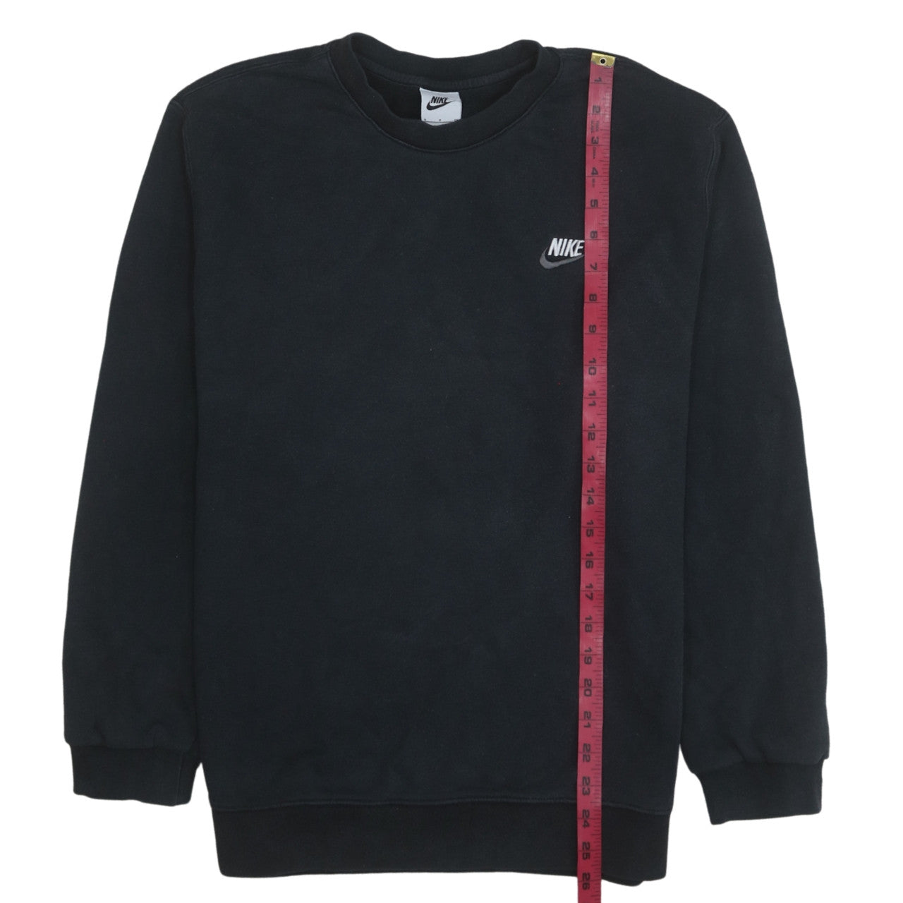 Nike Men's Black Small Crew Neck Pullover Sweatshirt Fleece
