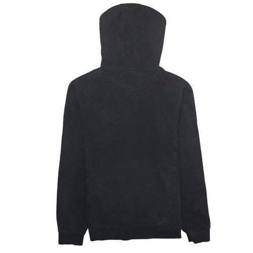 Lyle & Scott Mens Black Cotton Pullover Hoodie Size L Regular Fit