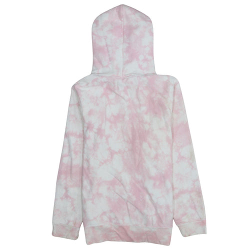 Champion Womens Pink Tie Dye Pullover Hoodie XS Cotton Blend
