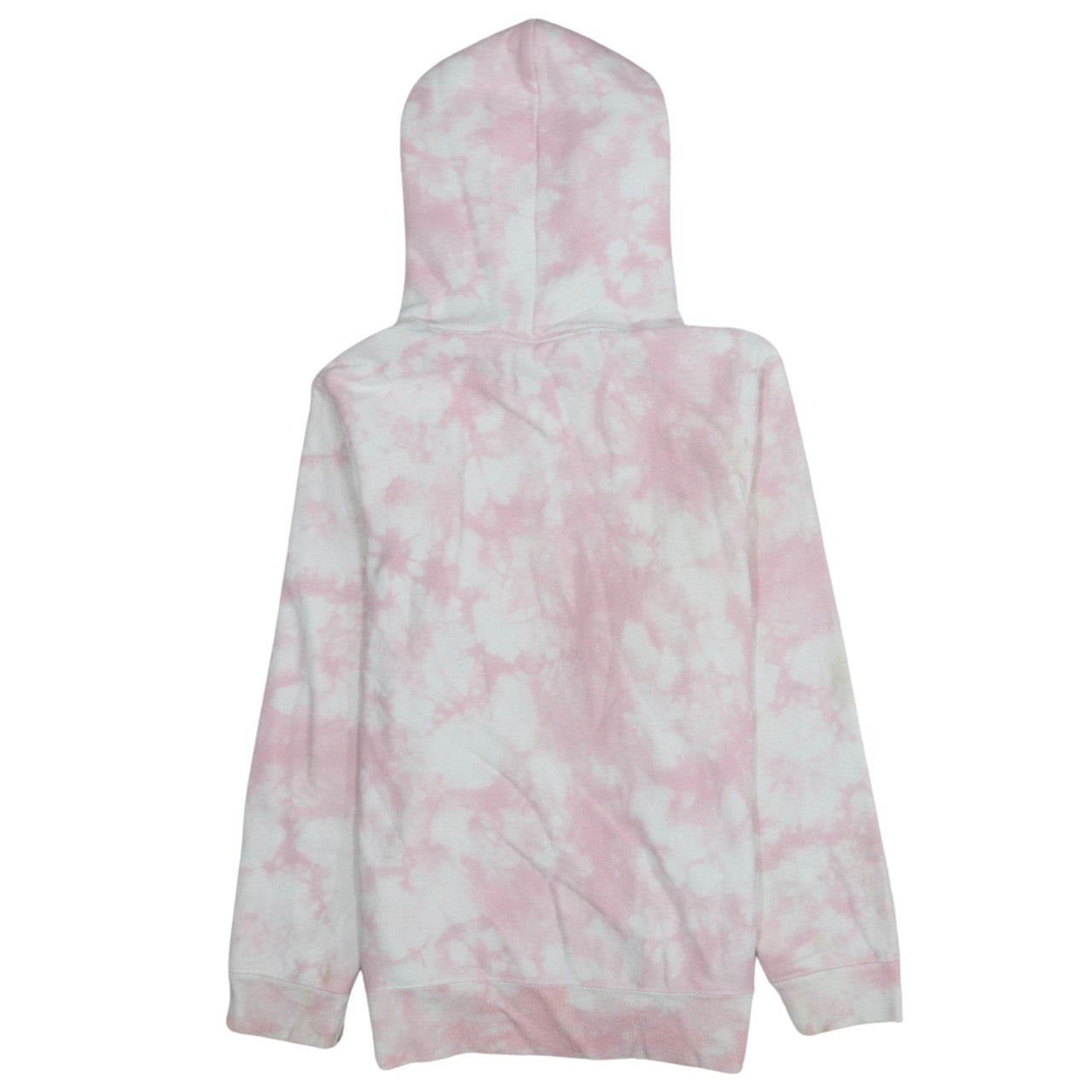 Champion Womens Pink Tie Dye Pullover Hoodie XS Cotton Blend