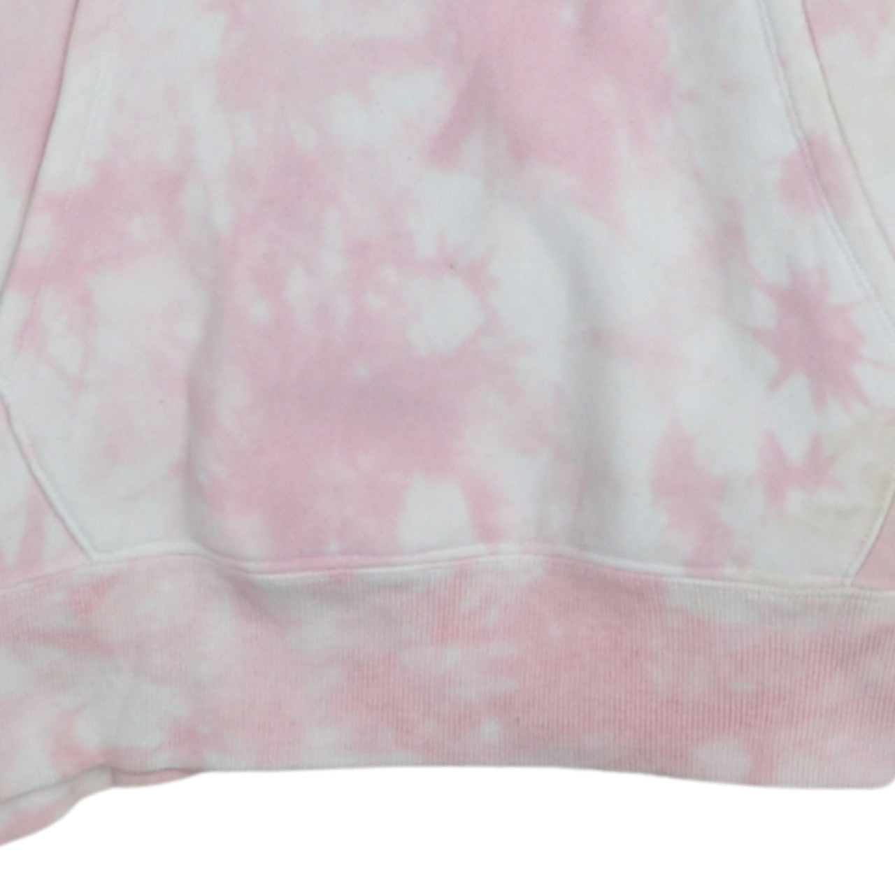 Champion Womens Pink Tie Dye Pullover Hoodie XS Cotton Blend