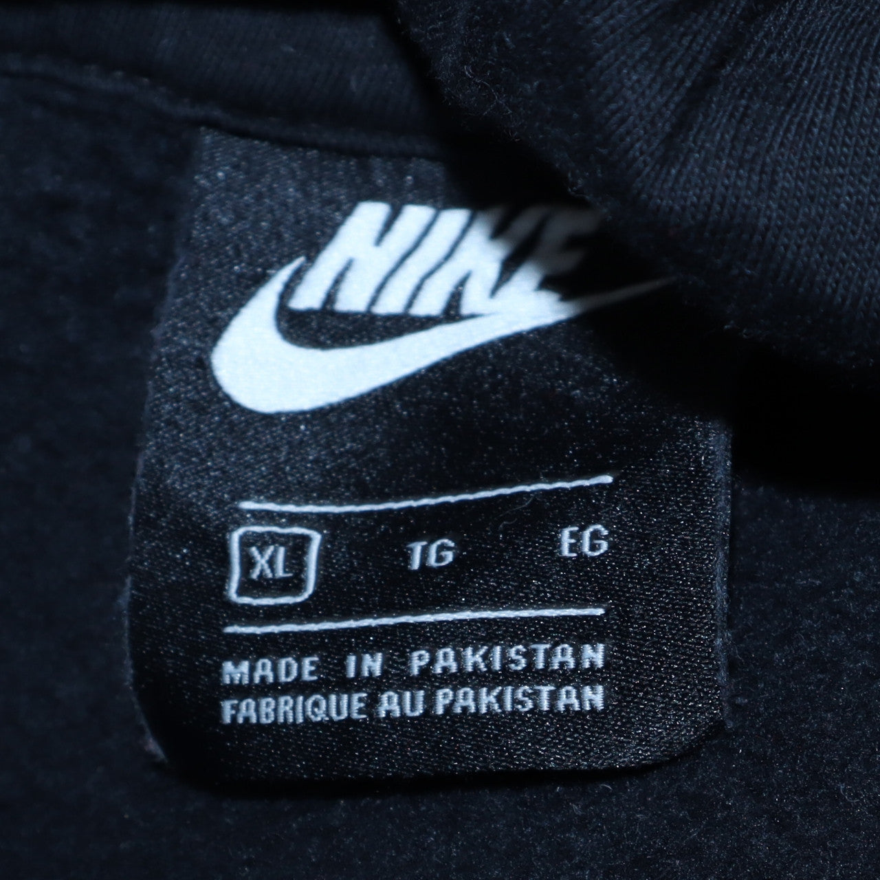 Nike Men Black XL Pullover Hoodie Graphic Logo Sweatshirt