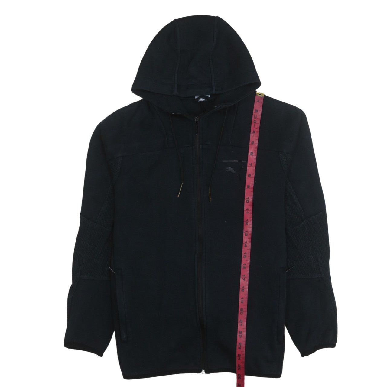Puma Men's Black Full Zip Hoodie Size S Fleece Sportswear