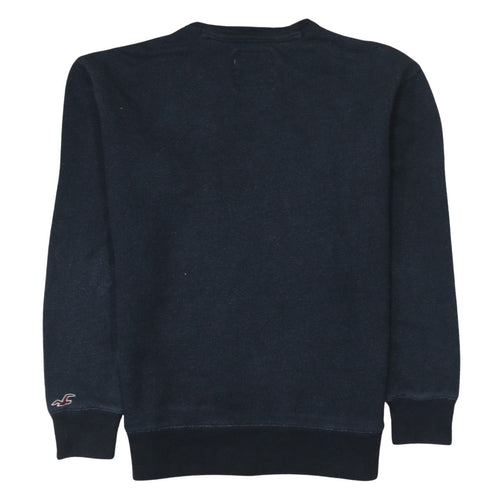 Hollister Men's Black Crew Neck Pullover Sweatshirt M
