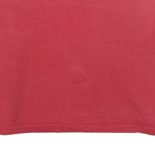 Adidas Men’s Red Cotton Short Sleeve Crew Neck T-Shirt Size L