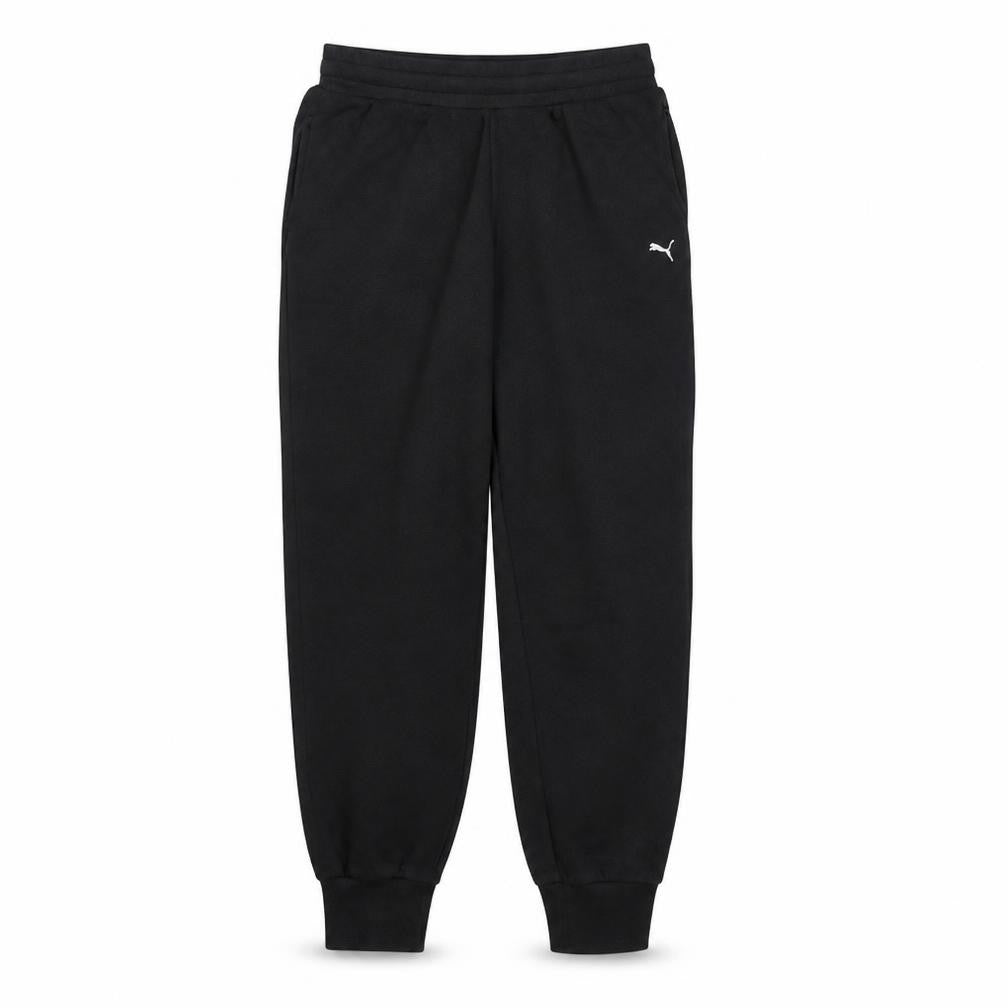 Front view of Puma Men's Black Jogger Trousers S Regular Fit Activewear