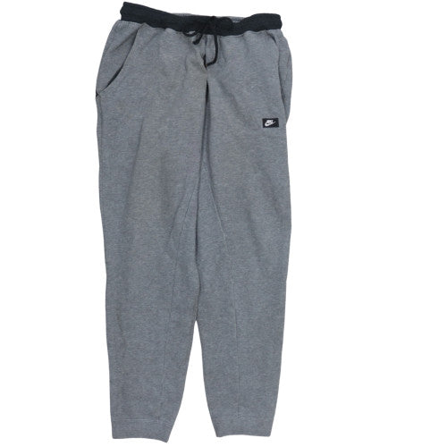 Nike Men's Grey Jogger Fleece Trousers M Regular Fit Drawstring