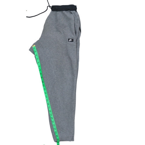 Nike Men's Grey Jogger Fleece Trousers M Regular Fit Drawstring