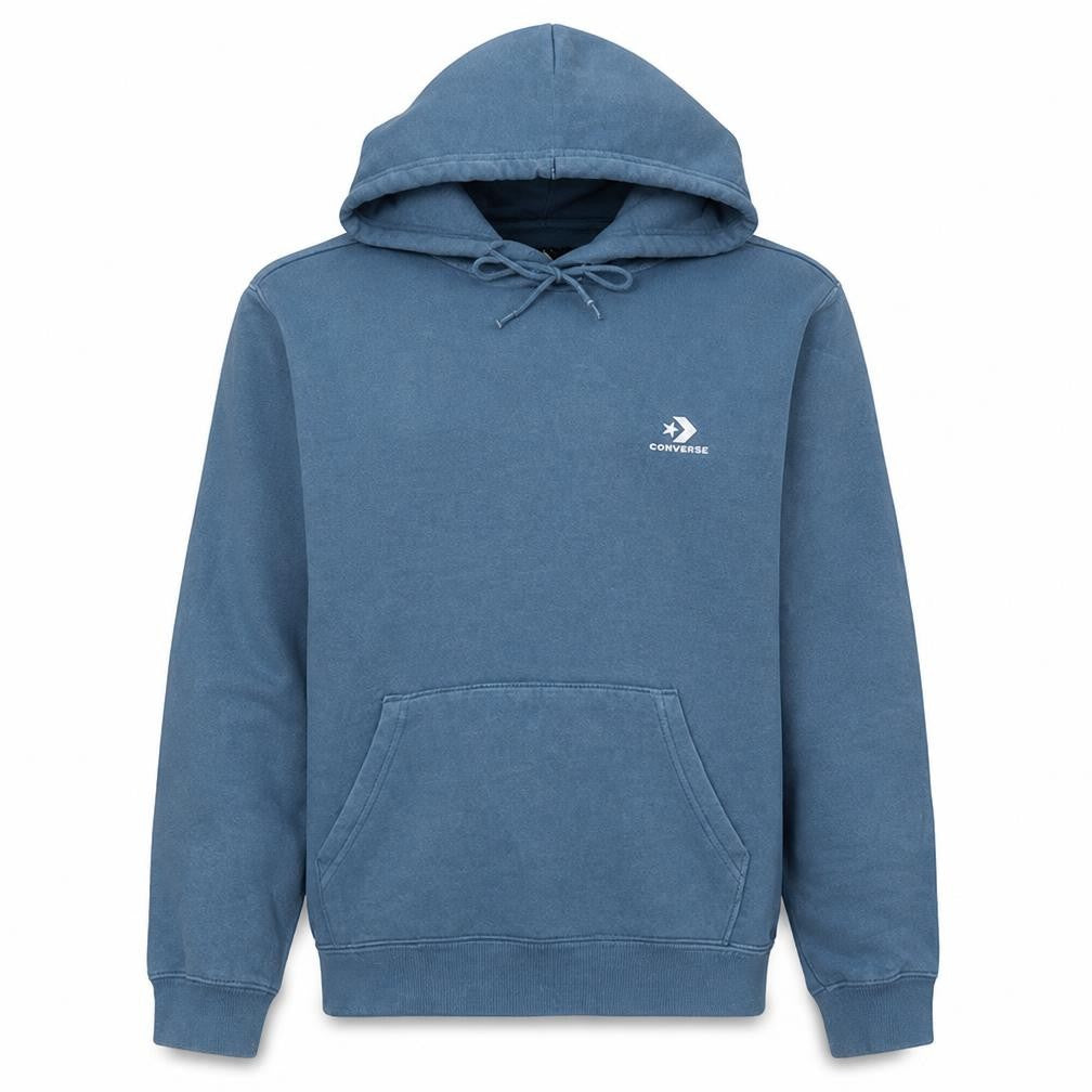 Converse Unisex Blue Pullover Hoodie XS Cotton Blend Fleece