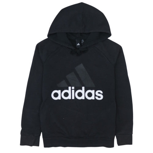 Adidas Women's Black XS Pullover Hoodie with Logo Print