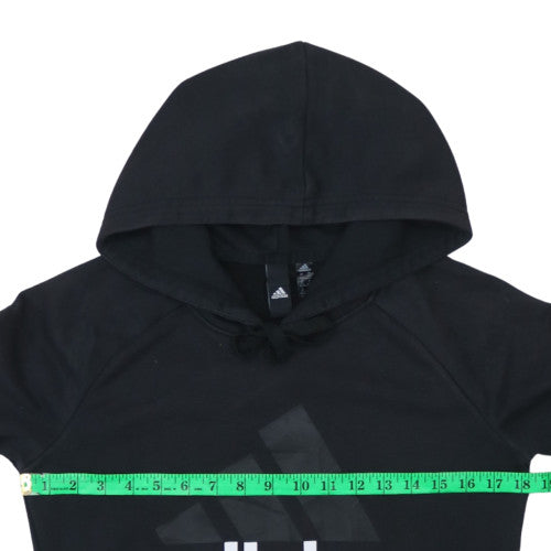 Adidas Women's Black XS Pullover Hoodie with Logo Print