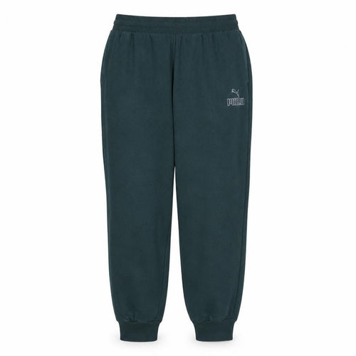 Puma Men’s Green Jogger Trousers L Regular Fit Fleece Activewear